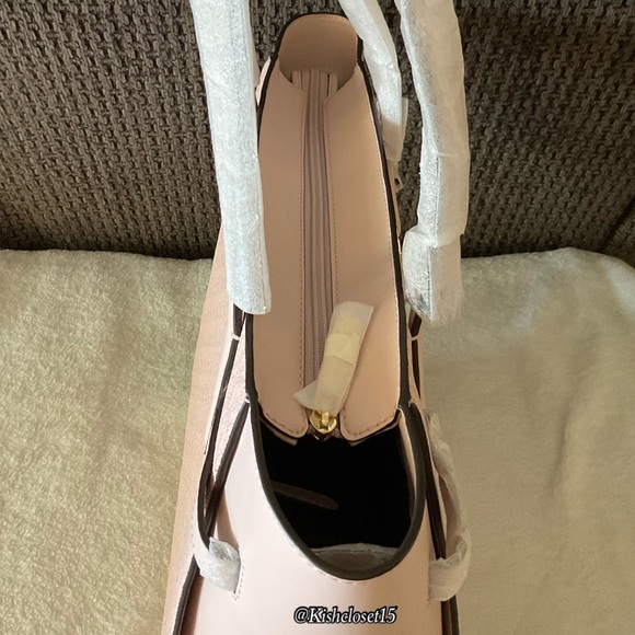 FINAL PRICE‼️ NWT Michael Kors Carmen Large NS Tote Dark Powder Blush - Picture 10 of 17